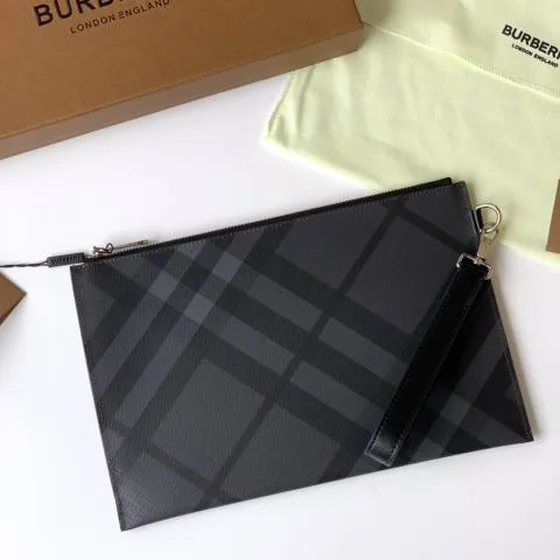 Burberry London Check Charcoal Schwarz 30cm business