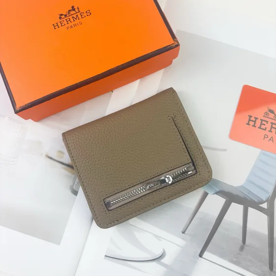 Hermes H Logo Card Holder Beige Card Holder