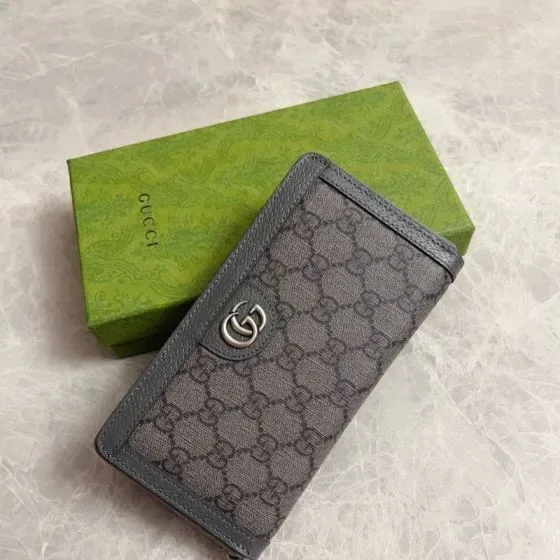 Gucci Ophidia Gg Continental Wallet Grey Wallet
