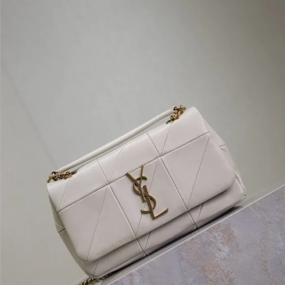 YSL Jamie 4.3 Weiß Schultertasche