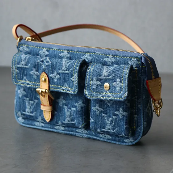 Louis Vuitton Pochette Accessoire Blue Shoulder Bag