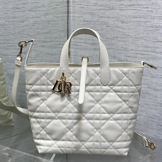 Dior Dior Toujours White Tote Bag