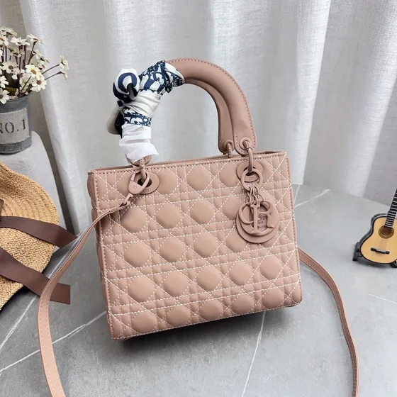 Dior Lady Dior Nude Pink Top Handle