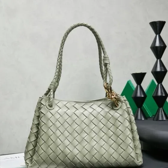 Bottega Veneta Andiamo Light Sage Shoulder Bag