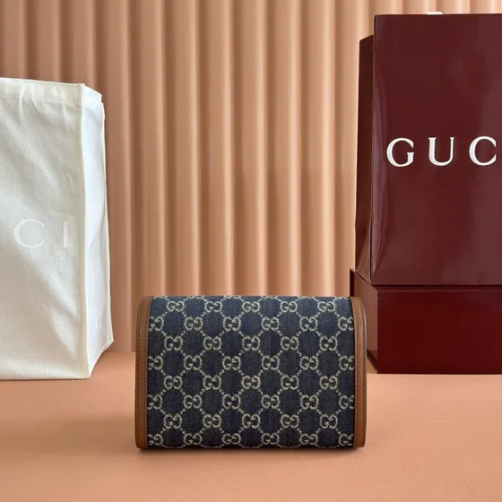 Gucci Dionysus Gg Chain Wallet Blue Woc