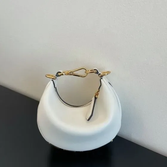 Fendi Fendigraphy Mini White Top Handle