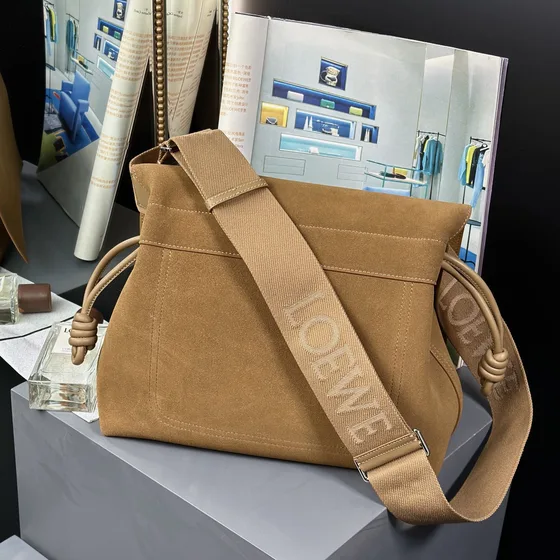 Loewe Flamenco Satchel Camel Beige Crossbody