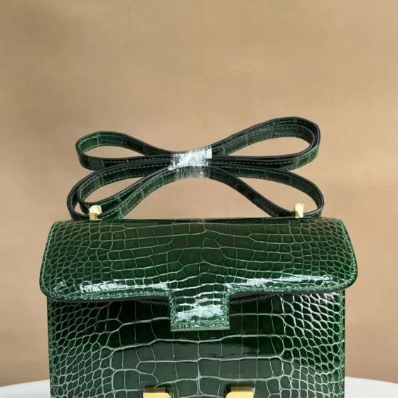Hermes Constance Dark Green Shoulder Bag