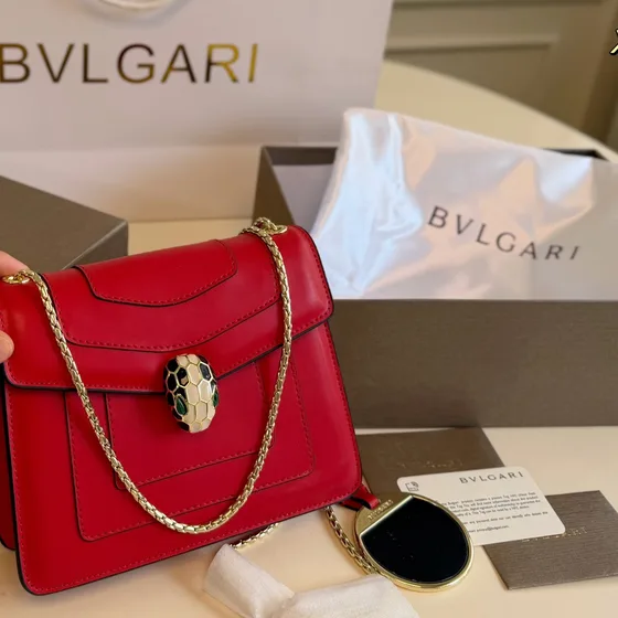 Bvlgari Serpenti Forever Multi/Rood/Zwart/Blush/Wit Schoudertas