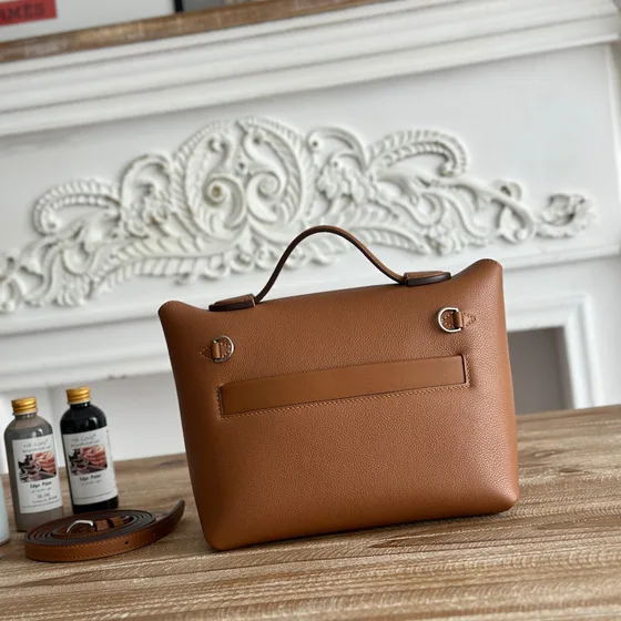 Hermes 24/24 Brun Tophåndtak