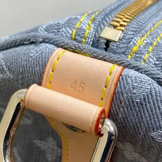 Louis Vuitton Keepall 45 Biru Monogram Denim 45 travel