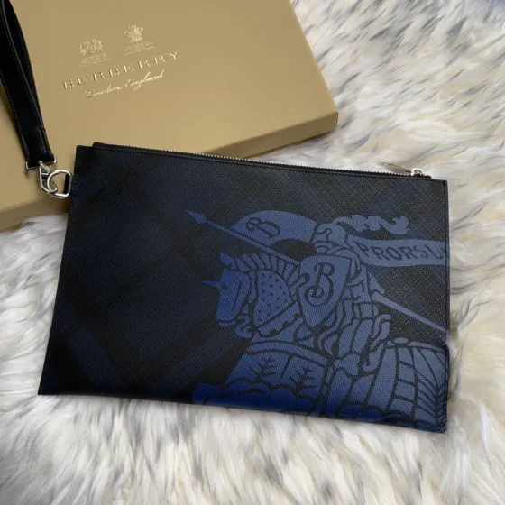 Burberry Black Blue London Check 30x19 5cm everyday