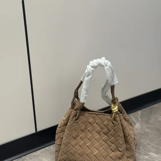 Bottega Veneta Parachute Bag Brown Top Handle