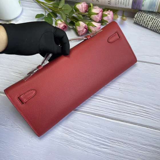 Hermes Kelly Cut Rouge Pochette