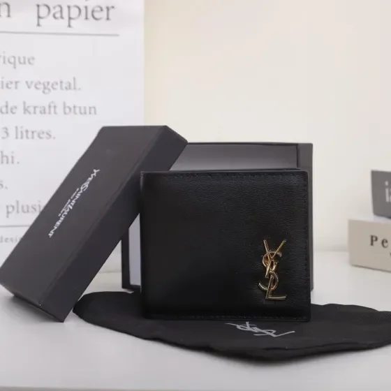 YSL Cassandre East West Wallet Black Wallet
