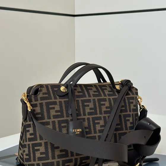 Fendi By The Way Boston Bag Brown Top Handle