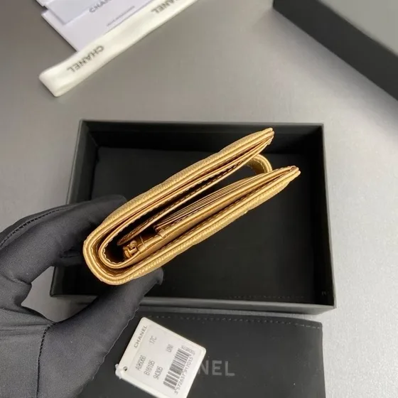 Chanel Passport Holder Emas Card Holder
