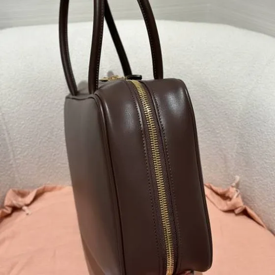 Miu briefcase بني جلد business