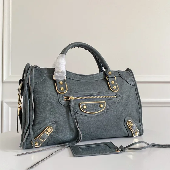 Balenciaga City Metallic Edge Dark Gray Manico