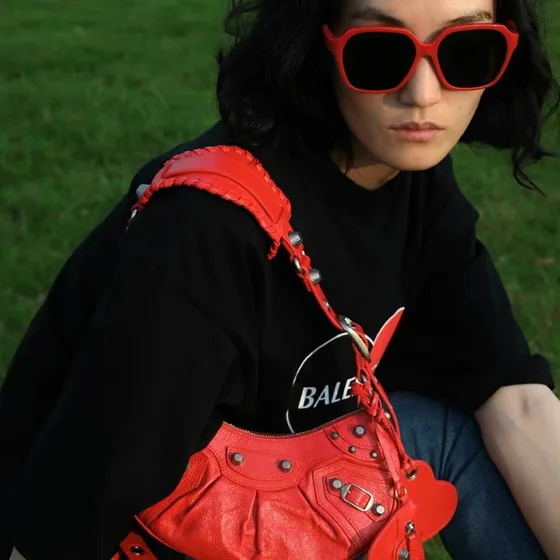 Balenciaga Le Cagole Red Crossbody