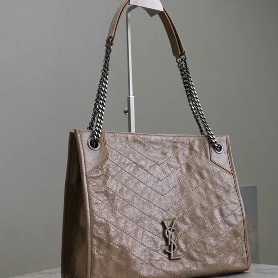 YSL Niki Medium Shopping Tote بيج Tote Bag