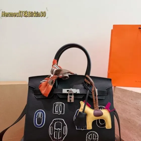 Hermes Birkin 30 Black 30cm Top Handle