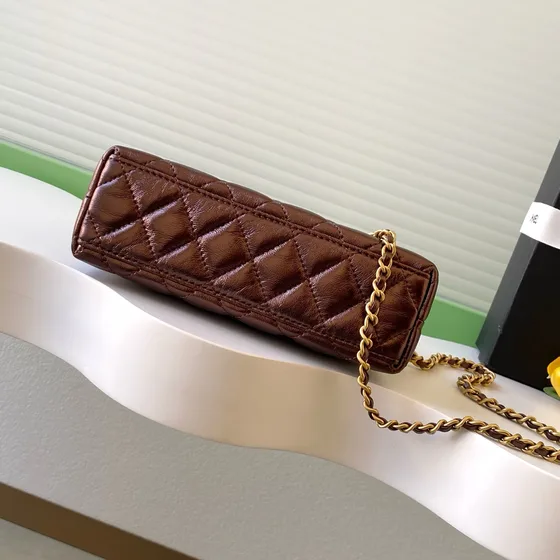 Chanel Kelly Shopping Bag Brun Tophåndtag