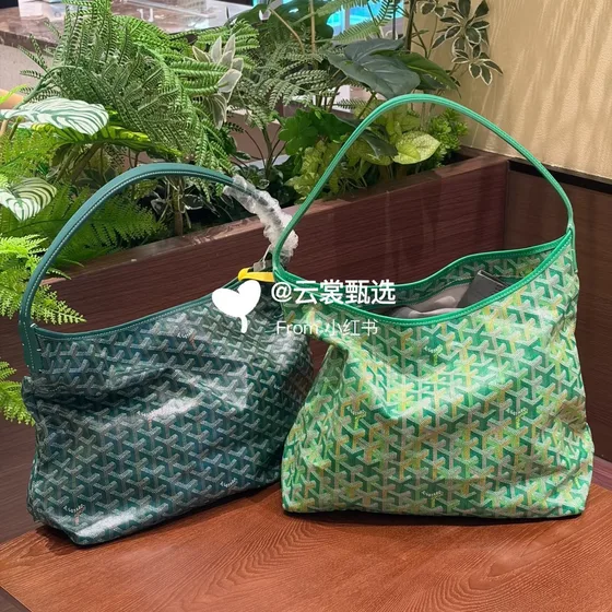 Goyard Saint Louis Green Tote Bag