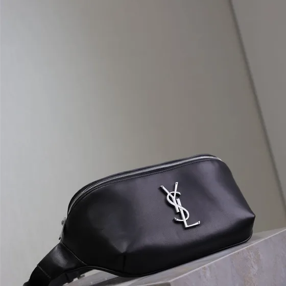 YSL Cassandre Classic Belt Bag Black Belt Bag