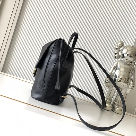 Fendi Ff Buckle Drawstring Rygsæk Sort Rygsæk