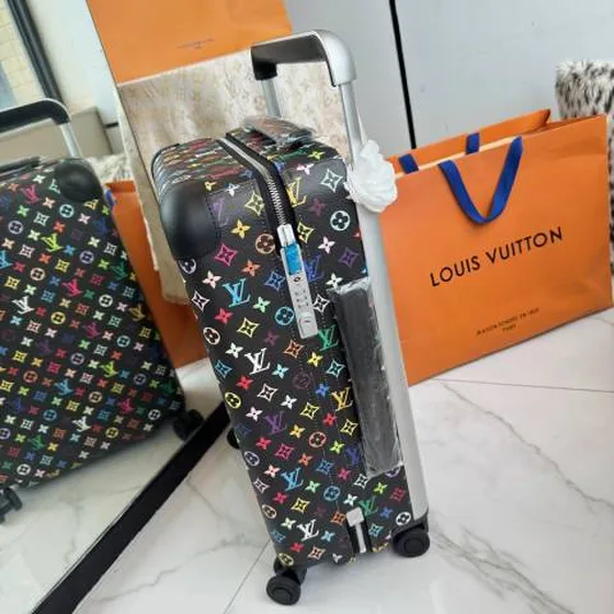 Louis Vuitton koffer Zwart Meerkleurig Monogram travel