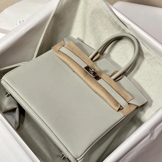 Hermes Birkin 25 Light Gray 25cm Top Handle
