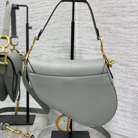 Dior Saddle Bag Grå Skulderveske