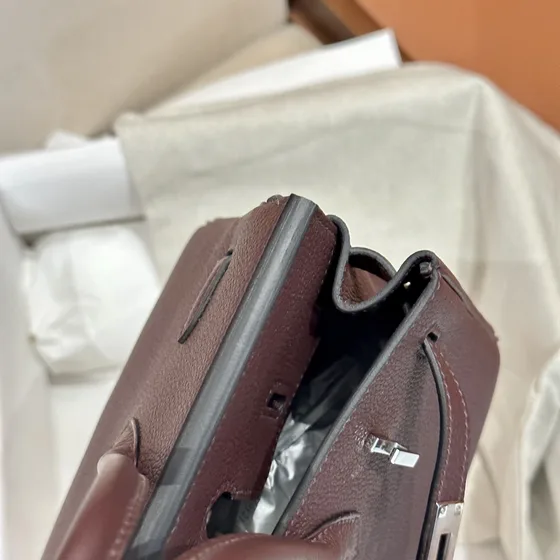 Hermes Birkin 25 Dark สีน้ำตาล Top Handle