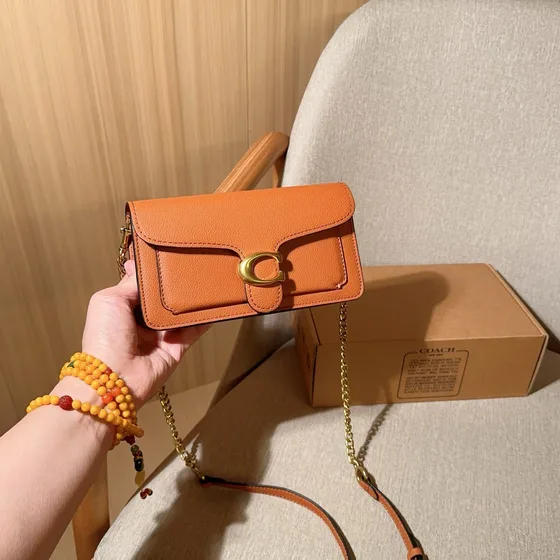 Coach Tabby Chain Crossbody Orange Crossbody