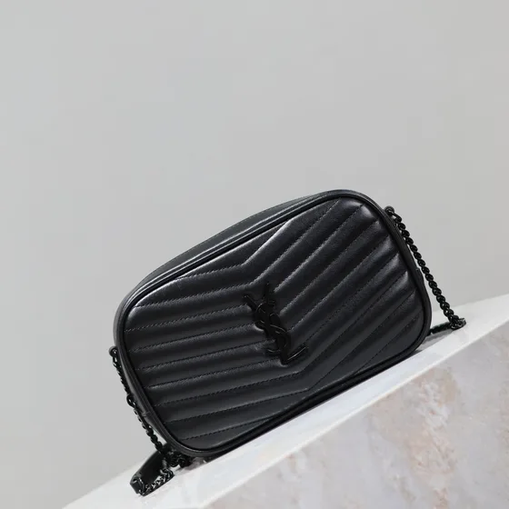YSL Lou Camera Bag Black Crossbody