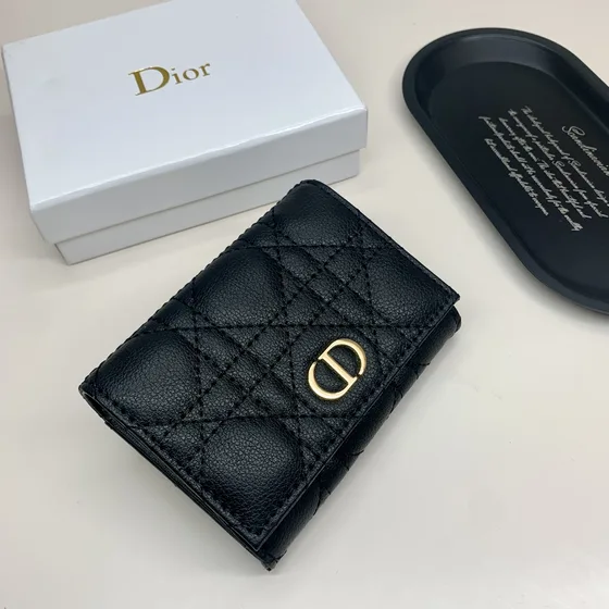 Dior Dior Caro Black Wallet