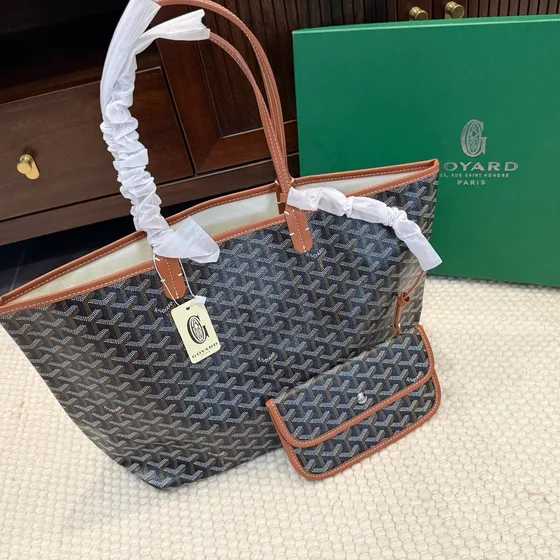 Goyard Saint Louis Brown Tote Bag
