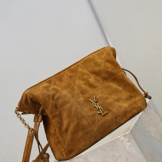 YSL Jamie 4.3 Caramel Wildleder Schultertasche