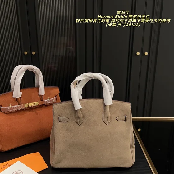 Hermes Birkin Khaki 30 22cm Top Handle