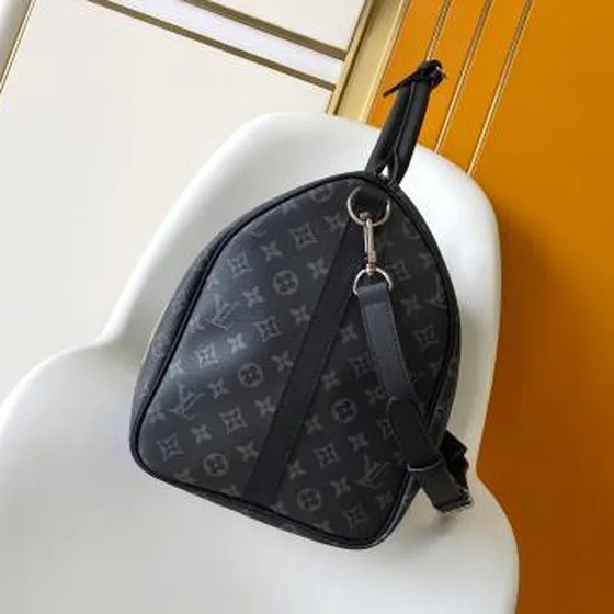 Louis Vuitton Keepall Bandouli re 50 Monogram Eclipse 50 travel