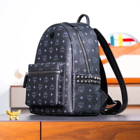 MCM Stark Backpack Black Backpack