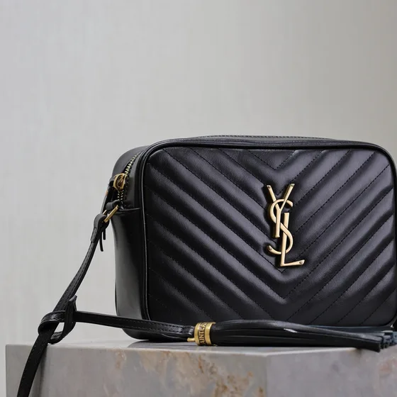 YSL Lou Camera Bag Hitam Crossbody