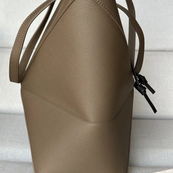 Loewe Puzzle Fold Tote Taupe Tote Bag