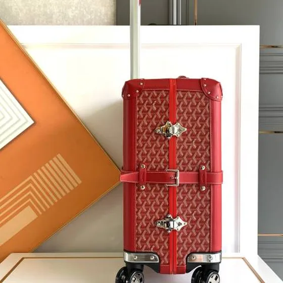 Goyard koffert Rød travel Rød Goyardine