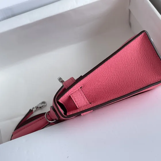 Hermes Kelly Mini Ii Rose Lipstick Верхняя ручка