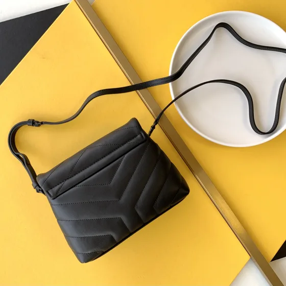 YSL Loulou Puffer Toy Bag Black Crossbody