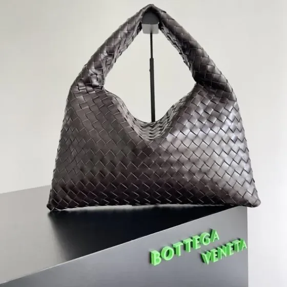 Bottega Veneta Hop Dark Brown Hobo