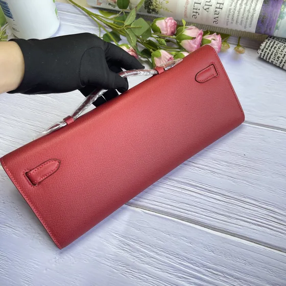 Hermes Kelly Cut Kırmızı Clutch