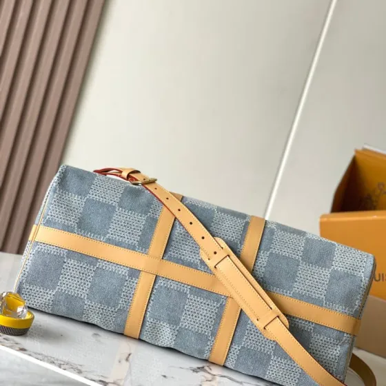 Louis Vuitton Keepall Blue Damier travel
